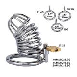 Khóa dương vật thép không gỉ dạng lồng 7 vòng