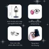 Phích cắm hậu môn nhiều kích thước Kim Cương Butt Plug Diamond