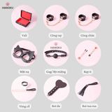 (Có video) Bộ BDSM 50 Sắc thái bạo dam 9 món cao cấp có Vali 