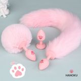 Phích cắm hậu môn anal plug đuôi cáo chất liệu silicone