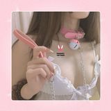 Vòng cổ có chuông kèm dây xích 