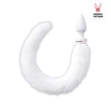 (Có video)Phích cắm hậu môn anal plug gắn đuôi điều khiển từ xa qua App 