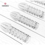 Bao cao su đôn gân gai trong suốt màu Cam