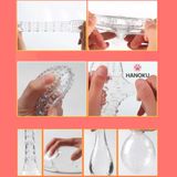 Bao cao su đôn gân gai trong suốt màu Cam