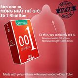 Bao cao su Okamoto 0.01 Zero One siêu mỏng, siêu sướng