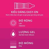 Bao cao su DUREX Pleasuremax có Gân và Hạt nổi dọc thân