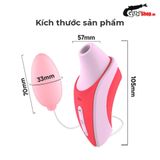 Máy massage rung hút tự động kích thích nữ Leten Peppa Pig 012C