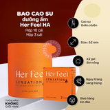Bao Cao Su Nóng Ấm PlayAh Her Feel Sensation Hương Nước Hoa Cao Cấp Chính Hãng