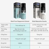 Dung dịch vệ sinh nam dạng bọt, tinh chất bạc hà tươi mát Shell Pure Peppermint Extract - Chai 100ml | S Shop