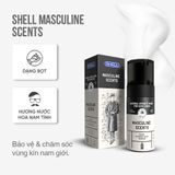 Dung dịch vệ sinh nam dạng bọt, hương thơm nam tính Shell Masculine Scents - Chai 100ml | Snap Shop