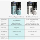 Dung dịch vệ sinh nam dạng bọt, hương thơm nam tính Shell Masculine Scents - Chai 100ml | Snap Shop
