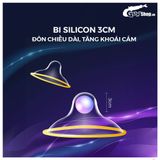 Bao cao su Shell Giant Entering gân nổi, bi tăng 3cm - Hộp 10 cái | Gian Hàng Chính Hãng