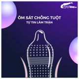 Bao cao su Shell Giant Entering gân nổi, bi tăng 3cm - Hộp 10 cái | Gian Hàng Chính Hãng