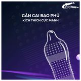 Bao cao su Shell Giant Entering gân nổi, bi tăng 3cm - Hộp 10 cái | Gian Hàng Chính Hãng