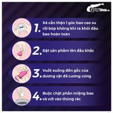 Bao cao su Shell Giant Entering gân nổi, bi tăng 3cm - Hộp 10 cái | Gian Hàng Chính Hãng