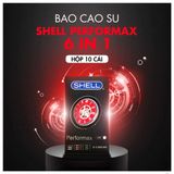 Bao Cao Su Shell 6in1 Performax – Giải Pháp Kéo Dài Cho Nam Giới, Hộp 10 Cái, Chính Hãng