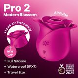 Máy rung massage kích thích nữ Satisfyer Pro 2 Modern Blossom massage