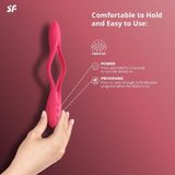 Máy rung massage kích thích nữ Satisfyer Elastic Joy kết cấu mềm dẻo