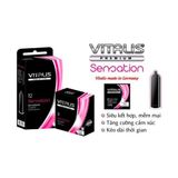 Bao Cao Su Vitalis Sensation Nhiều Gel, Kéo Dài Thời Gian hộp 12