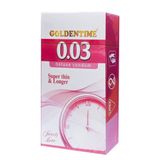 Bao Cao Su Goldentime 0.03 Super Thin & Longger Siêu Mỏng Kéo Dài hộp 12