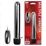 Trứng Rung Massage Inox MULTIPLE BAILE 2 Đầu Dùng Pin