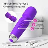 Chày Rung Massage 10 Chế Độ Nhỏ Gon Size Du Lịch