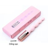 Thanh Rung Chuỗi Hạt Silicone Hồng Kích Thích Tăng Tiến Với 10 Chế Độ Rung