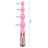 Thanh Rung Chuỗi Hạt Silicone Hồng Kích Thích Tăng Tiến Với 10 Chế Độ Rung