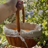 Giỏ mây picnic nhỏ xinh phụ kiện chụp ảnh dã ngoại, noel, decor tết cho các nàng