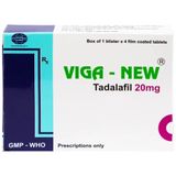 Viên uống hỗ trợ cường dương tăng sinh lý Viga New 20mg Hộp 1 vỉ x 4 viên Chính hãng  408545