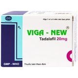 Viên uống hỗ trợ cường dương tăng sinh lý Viga New 20mg Hộp 1 vỉ x 4 viên Chính hãng  408547