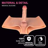 Dương Vật Giả Liền Quần Cho Les Dài 16,5cm Thiết Kế Ôm Sát