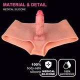 Dương Vật Giả Liền Quần 13cm Nâng Mông Dành Cho Les