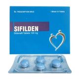 Viên uống hỗ trợ sinh lý Sifilden 100mg Baroque Pharma  Hộp 1 vỉ 4 viên Chính hãng 