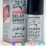Chai xịt kéo dài chống xuất tinh sớm nam giới Deadly Shark 25000 Delay Spray - Long Lasting Excitement Chính hãng