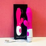 Dương vật giả cầm tay có nhánh rung 10 chế độ, dùng sạc