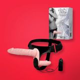 Dương vật giả 2 đầu gắn dây đeo cho les Baile – size nhỏ 