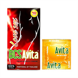 Bao cao su siêu mỏng kéo dài thời gian che tên Avitta 10 cái  1 hộp - 12 hộp chính hãng