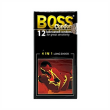 Bao cao su siêu mỏng kéo dài thời gian che tên Boss 4in1 12 cái chính hãng 