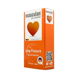 Bao cao su siêu mỏng kéo dài thời gian che tên Masculan Long 5in1 10 cái chính hãng