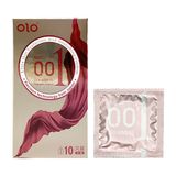 Bao cao su siêu mỏng kéo dài thời gian OLO Thin Square Gold 10 cái che tên chính hãng