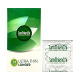 Bao cao su siêu mỏng kéo dài thời gian Xanh Longer 12 cái che tên chính hãng