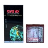 Bao cao su siêu mỏng kéo dài thời gian Powermen Cá Ngựa 4in1 12 cái che tên chính hãng