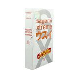 Bao cao su siêu mỏng kéo dài thời gian Sagami Super Thin 10 cái che tên chính hãng