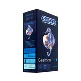 Bao cao su siêu mỏng kéo dài thời gian Shell Xanh 10 cái che tên chính hãng