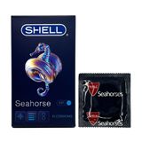 Bao cao su siêu mỏng kéo dài thời gian Shell Xanh 10 cái che tên chính hãng