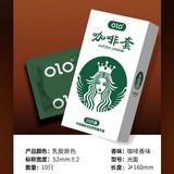 Bao cao su siêu mỏng kéo dài thời gian OLO Coffee Starbucks 10 cái che tên chính hãng