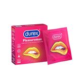 Bao cao su siêu mỏng kéo dài thời gian Durex Pleasuremax 3 cái che tên chính hãng