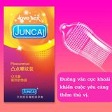 Bao cao su siêu mỏng kéo dài thời gian Juncai Pleasuremax 12 cái che tên chính hãng