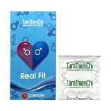 Bao cao su siêu mỏng kéo dài thời gian Real Fit 12 cái che tên chính hãng